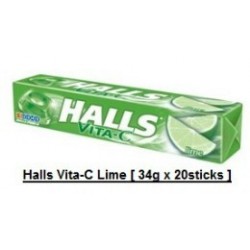 [  34g x 20pkts ] Halls Vita-C Lime [ Halal ]