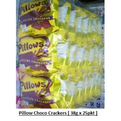 [  38g x 25pkts ] Pillow Choco-Filled Cracker [ Halal ]