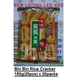 Bin Bin Rice Cracker 150g x 20pkts