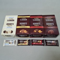 Hershey's Nuggets 56g x 24pkts [Cookies'n'Creme / Milk Chocolate with Almonds / Dark Chocolate with Almonds / Milk Chocolate]